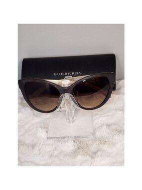 Burberry Women Sunglasses - Matte Black Gold/Grey Gradient